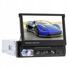 Automašīnas stereo iekārta ar izvelkamu 7 collu ekrānu, Bluetooth 2.0, 8 LED atpakaļskata kameru bez maksas cena un informācija | Auto magnetolas | 220.lv