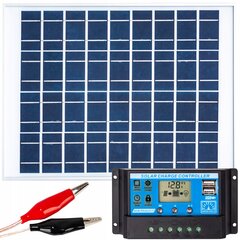 Saules baterija 20W 12V cena un informācija | Saules paneļi, komponentes | 220.lv