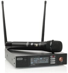 AMC iLive 2 bezvadu mikrofona komplekts ar rokas mikrofonu (606-621 MHz) cena un informācija | Mikrofoni | 220.lv