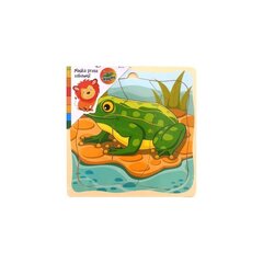 Koka puzle Playme Frog cena un informācija | Attīstošās rotaļlietas | 220.lv