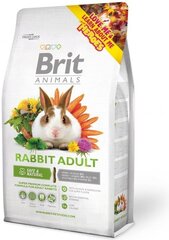 Trušu Barība Brit Animals Rabbit Adult 300 G cena un informācija | Barība grauzējiem | 220.lv