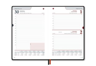 Kalendārs PREMIER 2023, PU, ​​​​A5, melns iepakojums 2 gab. cena un informācija | Kalendāri, piezīmju grāmatas | 220.lv