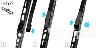 Vējstikla tīrītāja rāmis OXIMO 275mm 1 gab. cena un informācija | Logu slotiņas | 220.lv