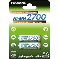 Panasonic akumulators NiMh 2700mAh AA/2B cena un informācija | Baterijas | 220.lv