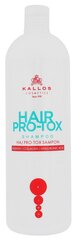 Atjaunojošs šampūns sausiem matiem ar keratīnu, kolagēnu un hialuronskābi Kallos Hair PRO-TOX 1000 ml cena un informācija | Šampūni | 220.lv