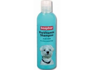 Šampūns baltai spalvai BEAPHAR Pro Vitamin Aloe Vera 250 ml. cena un informācija | Kosmētiskie līdzekļi dzīvniekiem | 220.lv
