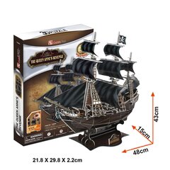 3D Puzle CubicFun Laiva "Karaliene Anna", 155 detaļas. cena un informācija | Puzles, 3D puzles | 220.lv