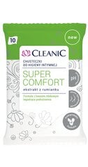 CLEANIC intīmās higiēnas salvetes Comfort., 10 gab. cena un informācija | Tamponi, higiēniskās paketes, ieliktnīši | 220.lv