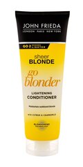 Kondicionieris blondīnēm John Frieda Sheer Blonde Go Blonder 250 ml cena un informācija | Matu kondicionieri, balzāmi | 220.lv