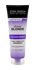 Šampūns vēsi blondais tonis John Frieda Sheer Blonde Colour Renew 250 ml cena un informācija | Šampūni | 220.lv