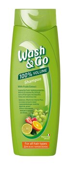 Šampūns ar augļu ekstrakti Wash & Go 400ml cena un informācija | Šampūni | 220.lv