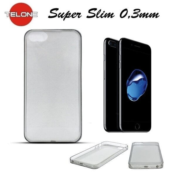 Telone Ultra Slim 0.3 mm Back Case Apple iPhone 7 Plus 5.5inch super plāns telefona apvalks Melns cena un informācija | Maciņi, somiņas | 220.lv