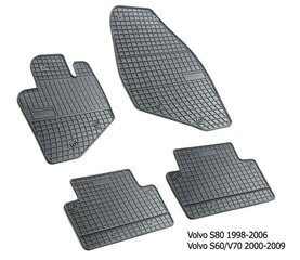 Gumijas paklāji Volvo S60 2000-2009 cena un informācija | Gumijas paklājiņi pēc auto modeļiem | 220.lv