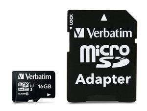 Verbatim atmiņas karte - 16GB Micro SDHC Adapter Class10 UHS-I cena un informācija | Atmiņas kartes fotokamerām | 220.lv