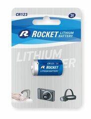 Rocket Lithium CR123 baterija, 1 gab. cena un informācija | Baterijas | 220.lv