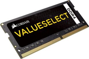 Corsair ValueSelect 4GB 2133MHz DDR4 CL15 SODIMM CMSO4GX4M1A2133C15 cena un informācija | Operatīvā atmiņa (RAM) | 220.lv