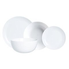 Balts šķīvis Luminarc DIWALI, 27 cm cena un informācija | Trauki, šķīvji, pusdienu servīzes | 220.lv