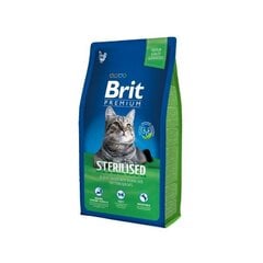 Brit Premium sterilizētiem kaķiem, 8 kg cena un informācija | Sausā barība kaķiem | 220.lv