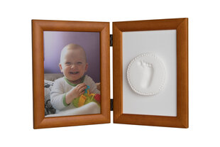 Rāmis ar mālu komplekts Baby HandPrint, brūns cena un informācija | Mazuļa nospiedumi | 220.lv