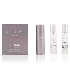 Komplekts Chanel Allure Sport Eau Extreme edp 3 x 20 ml cena un informācija | Vīriešu smaržas | 220.lv
