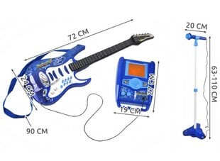 Komplekts: Elektriskā ģitāra, mikrofons un skaļruņi. cena un informācija | Ģitāras | 220.lv