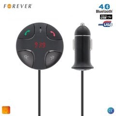 Forever TR-310 Auto FM Bluetooth 4.0 Modulātors un Handree Brīvroku sistēma + Micro SD + USB Lādētājs Melns cena un informācija | FM Modulatori | 220.lv