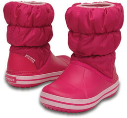 Crocs™ ziemas zābaki Winter Puff Boot Kids, Candy Pink cena un informācija | Ziemas zābaki bērniem | 220.lv