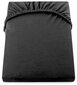DecoKing jersey Nephrite Black collection palags ar gumiju, 180x200 cm internetā