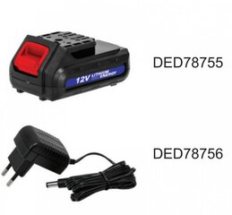 Akumulatora skrūvgriezis Dedra DED7875 cena un informācija | Skrūvgrieži, urbjmašīnas | 220.lv