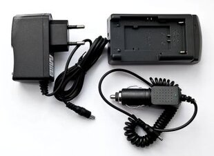 Akumulatoru lādētājs SONY NP-55, NP-77, JVC BN-V12U/20U, VBS1E, VBS2E, V20 cena un informācija | Lādētāji videokamerām | 220.lv