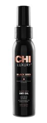 CHI LUXURY Black Seed Dry Oil melno ķimeņu eļļa matiem 89 ml cena un informācija | Matu uzlabošanai | 220.lv