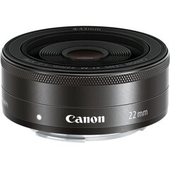 Canon EF-M 22mm f/2.0 STM, Black cena un informācija | Objektīvi | 220.lv