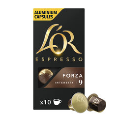 Kafijas kapsulas FORZA LOR, 10 gab., Nespresso® kafijas automātiem cena un informācija | Kafija, kakao | 220.lv