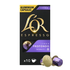 Kafijas kapsulas PROFONDO LOR, 10 gab., Nespresso® kafijas automātiem cena un informācija | Kafija, kakao | 220.lv