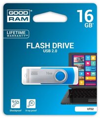 Atmiņas karte Goodram Flashdrive Twister 16GB USB 2.0 cena un informācija | USB Atmiņas kartes | 220.lv