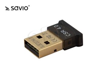 Bezvadu Bluetooth 4.0 Adapteris, Savio BT-040 (USB 2.0, Wireless, 3Mbps) cena un informācija | Adapteri un USB centrmezgli | 220.lv
