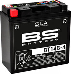 Akumulators BS-Battery BT14B-4 12V 12.6Ah cena un informācija | Moto akumulatori | 220.lv