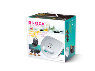 Brock Electronics SSM 3003 sviestmaižu tosteris, 3 in 1 cena un informācija | Sviestmaižu tosteri | 220.lv
