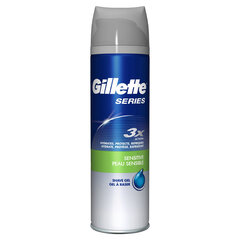 Skūšanās želeja Gillette Series Sensitive Gillette (200 ml) cena un informācija | Kosmētika un skūšanās līdzekļi | 220.lv