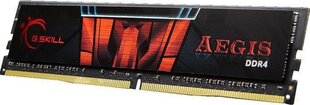 G.Skill Aegis DDR4, 8GB, 3000MHz, CL16 (F4-3000C16S-8GISB) cena un informācija | Operatīvā atmiņa (RAM) | 220.lv
