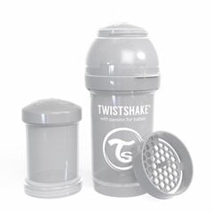 Pudele Twistshake Anti-Colic, 180 ml, pastel grey cena un informācija | Bērnu pudelītes un to aksesuāri | 220.lv