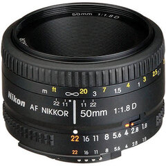Nikon AF Nikkor 50mm f/1.8D cena un informācija | Objektīvi | 220.lv