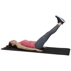 Гимнастический коврик Tunturi Fitnessmat Pro 180x60x1.5 см, черный цена и информация | Коврики для йоги, фитнеса | 220.lv