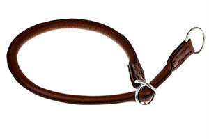 Amibelle ādas kaklasiksna, brūna 52 cm cena un informācija | Apkakles, siksnas suņiem | 220.lv