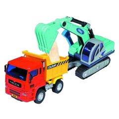 Rotaļu kravas automašīna ar ekskavatoru, Smiki cena un informācija | Rotaļlietas zēniem | 220.lv