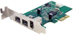 StarTech FireWire / PCIe (PEX1394B3LP) cena un informācija | Kontrolieri | 220.lv