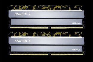G.Skill Sniper X DDR4, 2x8GB, 3600MHz, CL19 (F4-3600C19D-16GSXKB) cena un informācija | Operatīvā atmiņa (RAM) | 220.lv