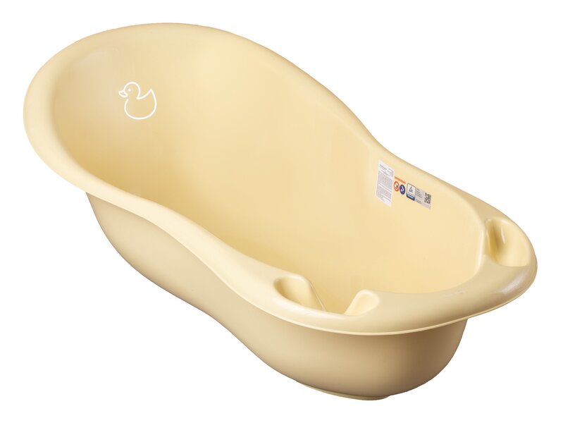 Bērnu vanna Tega Duck, 102 cm, gaiši dzeltenā krāsā cena un informācija | Mazuļa mazgāšana | 220.lv