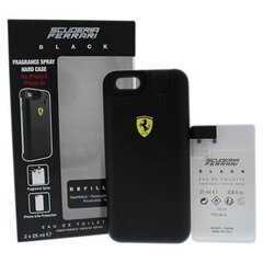 Komplekts Ferrari Scuderia Black vīriešiem: EDT 25 ml + telefona vāciņš Iphone 6/6s 1 gab. cena un informācija | Vīriešu smaržas | 220.lv