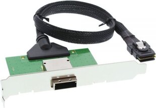 InLine SAS PCI Bracket with Cable ext. SFF-8088 to int. SFF-8087 0.5m (27651I) cena un informācija | Piederumi korpusiem | 220.lv